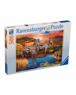 Puzzle Ravensburger din 500 de piese - Zebra