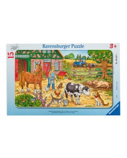 Puzzle Ravensburger de 15 piese - Ferma vesela