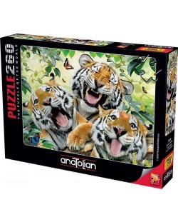 Puzzle Anatolian de 260 piese - Selfie de tigri