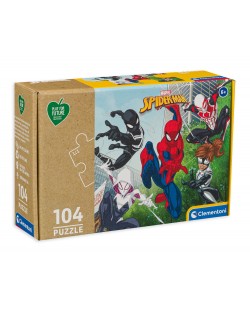 Puzzle Clementoni de 104 piese - Play For Future, Spiderman