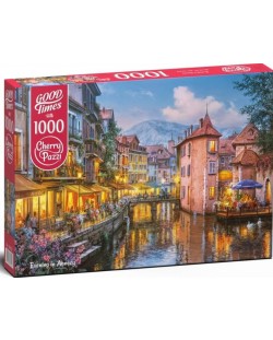 Puzzle Cherry Pazzi de 1000 piese - Dimineata in jurul canalului