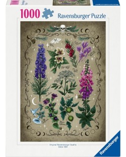 Puzzle Ravensburger din 1000 de piese - Plante otrăvitoare