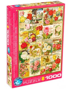 Puzzle Eurographics de 1000 piese – Catalog cu soiuri de trandafiri
