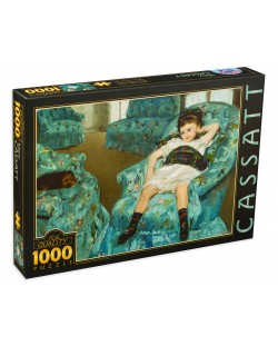 Puzzle D-Toys de 1000 perse - Little Girl in a Blue Armchair