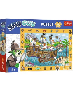 100 de piese Trefl Puzzle - Spy Guy: Pirații