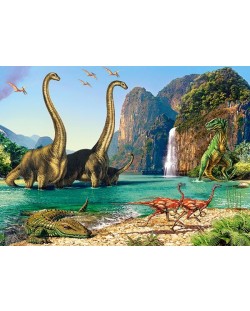 Puzzle Castorland de 60 piese - Lumea dinozaurilor