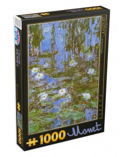 Puzzle D-Toys de 1000 piese - Nufar termal, Claude Monet