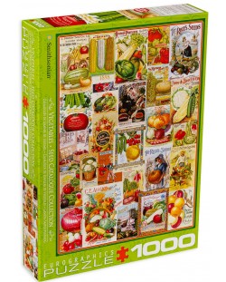 Puzzle Eurographics de 1000 piese – Catalog cu seminte de legume