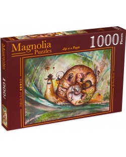 Puzzle Magnolia din 1000 de piese - Melc