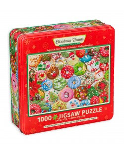 Eurographics Puzzle metalic de 1000 de piese - Gogoși de Crăciun