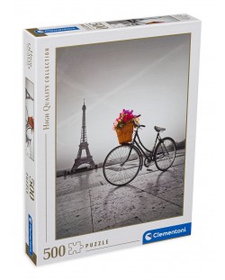 Puzzle Clementoni de 500 piese - Plimbare romantica in Paris