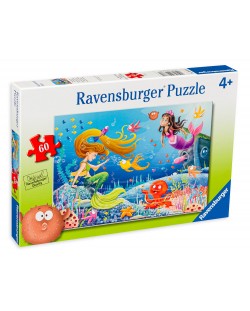 Puzzle Ravensburger de 60 piese - Mermaid Tales