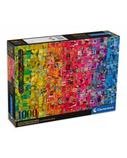 Puzzle Clementoni din 1000 de piese - Colaj colorat