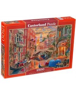 Puzzle de 1500 de piese Castorland - Seară romantică în Veneția 