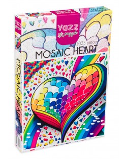 Yazz Puzzle din 1023 piese - Inimă mozaicată
