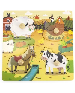 Puzzle cu mânere Viga - Animale de companie