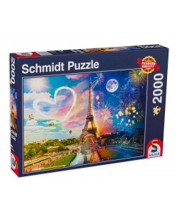 Puzzle Schmidt de 2000 piese - Paris – Day And Night