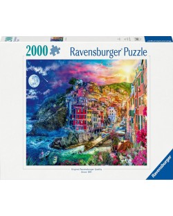 Puzzle Ravensburger din  2000 piese - Cinque Terre colorate