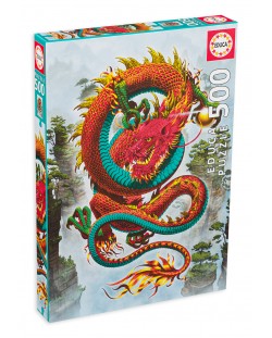 Puzzle Educa de 500 piese - Good fortune Dragon