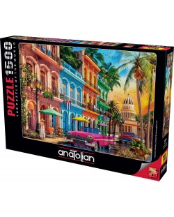 Puzzle Anatolian din 1500 piese - Apus de soare la Havana