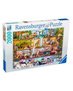 Puzzle Ravensburger de 2000 piese - Regatul animalelor