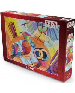1000 de piese Nova Puzzle - Masă de mic dejun