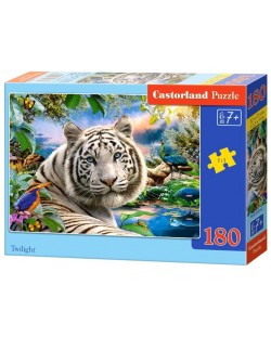Puzzle Castorland din 180 de piese - Tigrul Alb