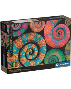 Puzzle  Clementoni din 500 piese - Cozi răsucite