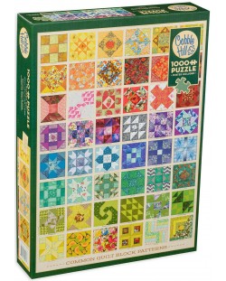 Puzzle Cobble Hill de 1000 piese - Figuri colorate