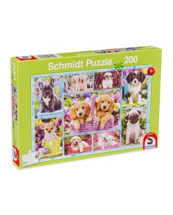 Puzzle Schmidt de 200 piese - Puppies