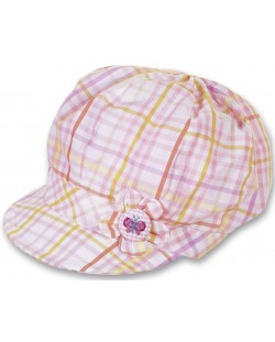 Pălărie de vară pentru copii cu protecție UV 50+ Sterntaler - Floare cu fluture, 47 cm