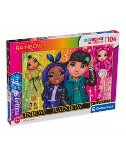 Puzzle Clementoni din 104 de piese - The Rainbow Girls