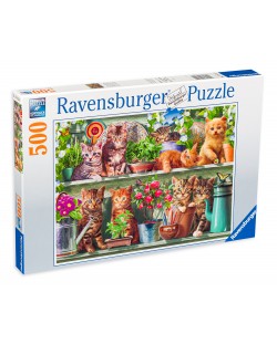 Puzzle Ravensburger de 500 piese - Pisici