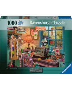 Puzzle Ravensburger din 1000 piese - Atelier de cusut