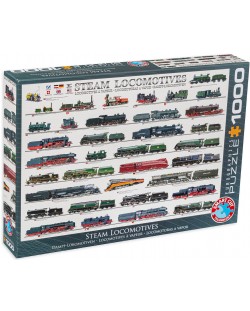Puzzle Eurographics de 1000 piese – Locomotive cu abur