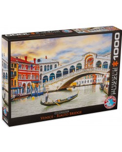 Puzzle Eurographics de 1000 piese - Podul Rialto, Venetia