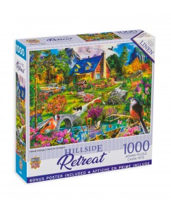 Puzzle Master Pieces din 1000 de piese - Casă în pădure