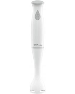 Blender de mana Tesla - HB100WG, 200W, 1 viteza, alb/gri
