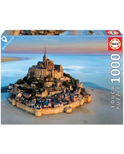 Puzzle Educa din 1000 de piese - Mont Saint Michel
