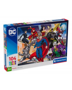 Puzzle Clementoni din 104 piese - DC Heroes, tip 2