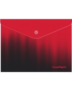 Cool Pack Gradient Gradient Cranberry Button Folder - A4