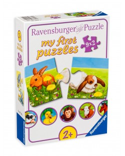 Puzzle Ravensburger din 9 x 2 piese - Animalute