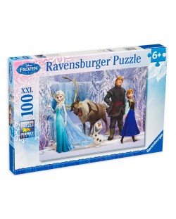 Puzzle Ravensburger de 100 XXL piese - Disney - Regatul de gheata