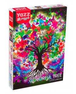 Puzzle de 1000 de piese Yazz - Copac multicolor