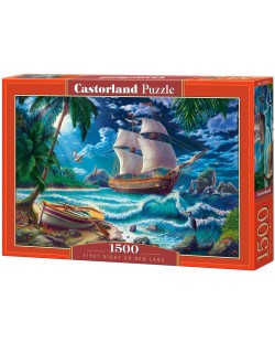 Puzzle Castorland din 1500 de piese - Prima noapte în Noile Teritorii