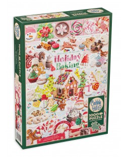 Puzzle Cobble Hill din 1000 piese - Produse de patiserie festive