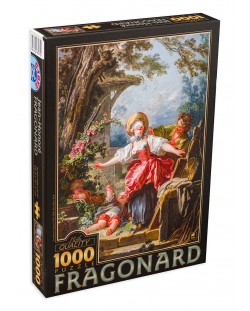 Puzzle D-Toys de 1000 piese – Joc baba-oarba, Jean-Honore Fragonard