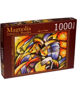 Puzzle Magnolia din 1000 de piese - Față abstractă