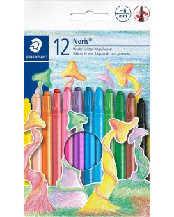 Pasteluri Staedtler Noris Club Twister 221 - 12 culori, cu corp de plastic