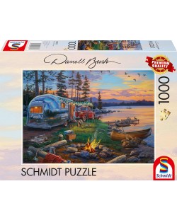 Puzzle Schmidt de 1000 de piese - BUSH - Paradisul focului de tabără